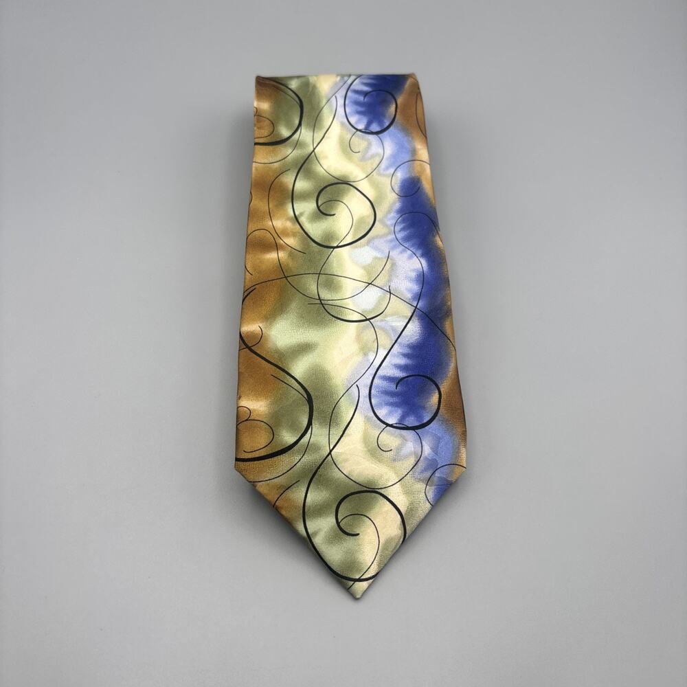 J. Garcia 100% Silk Tie Emerging Elephant Collection 28 Abstract Swirl